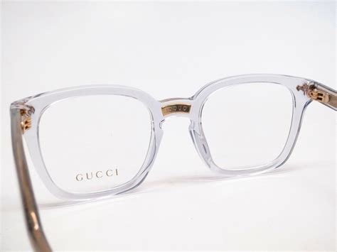 gucci grey clear glasses|transparent gucci glasses.